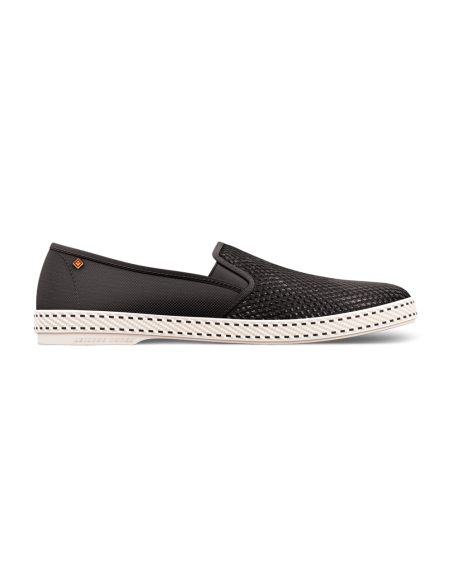 Espadrilles - Riviera classic canvas & mesh noir