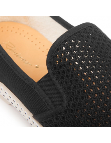 Espadrilles - Riviera classic canvas & mesh noir