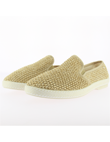 Espadrilles pour Homme - Riviera Canvas Nude - Toile Tressée