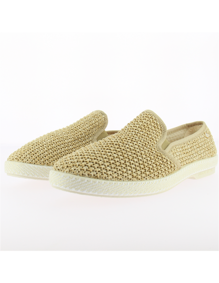 Espadrilles pour Homme - Riviera Canvas Nude - Toile Tressée