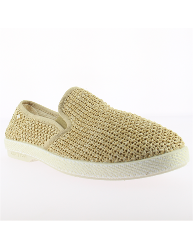 Espadrilles pour Homme - Riviera Canvas Nude - Toile Tressée