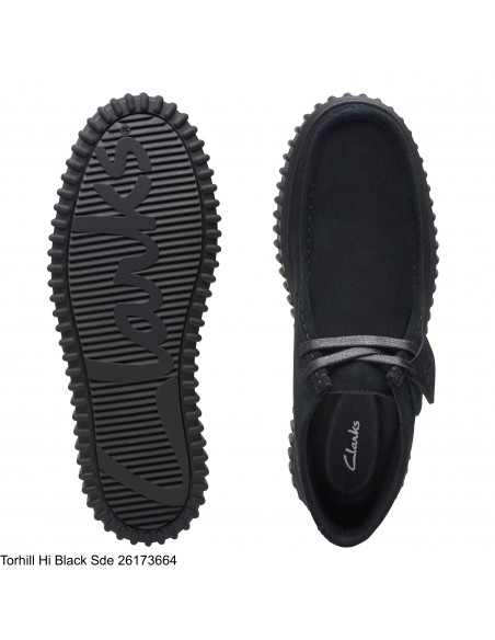 Derbies Homme - Clarks Torhill Hi Black Sde - 26173664