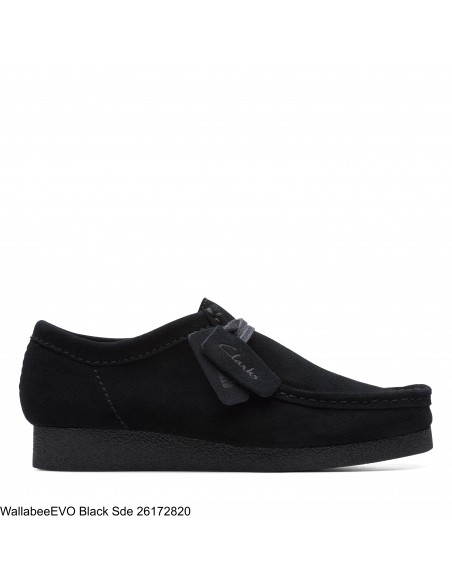 Derbies femme - Clarks - Wallabee Evo Dark Sand Suede - 26174746