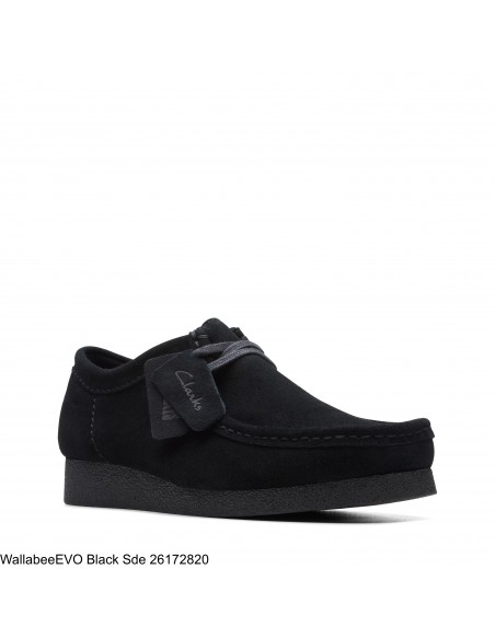 Derbies femme - Clarks - Wallabee Evo Dark Sand Suede - 26174746