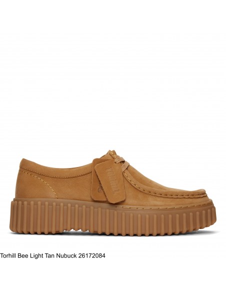 Derby Femme - CLARKS - Torhill Bee Light Tan Nubuck -  26172084