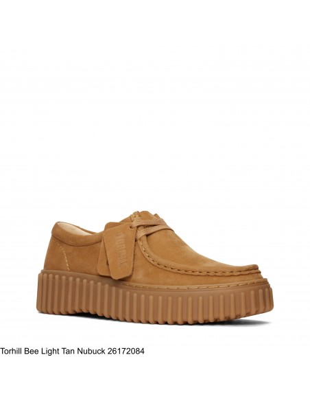 Derby Femme - CLARKS - Torhill Bee Light Tan Nubuck -  26172084
