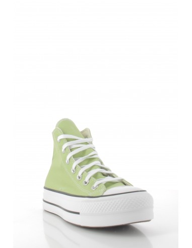 Sneakers montantes compensées femme ctas lift hi vitality green/white/black