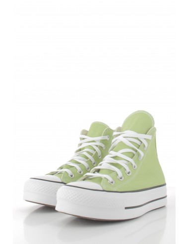 Sneakers montantes compensées femme ctas lift hi vitality green/white/black