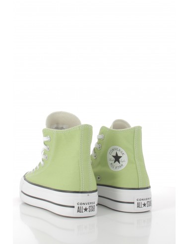 Sneakers montantes compensées femme ctas lift hi vitality green/white/black
