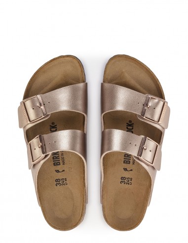 Birkenstock - Mules Femme Arizona Bf Copper Metalic 1023960