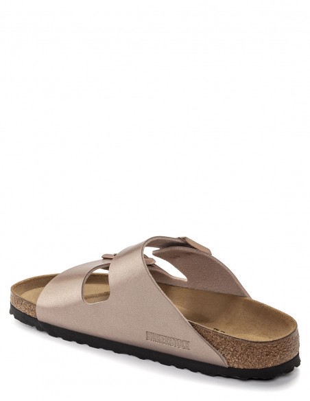Birkenstock - Mules Femme Arizona Bf Copper Metalic 1023960
