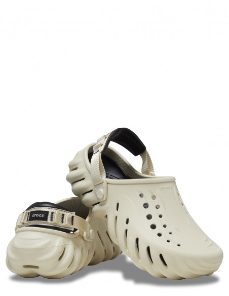 CROCS - Sabots Homme Echo Clog Bone/Black - 207937-2YJ
