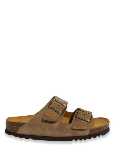 Mules Femme Scholl Josephine En Daim Taupe - F300501062