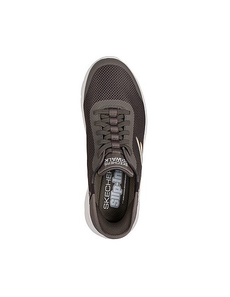 Skechers - Baskets Homme Go Walk Flex - Hands Up Marron - Hylton.fr
