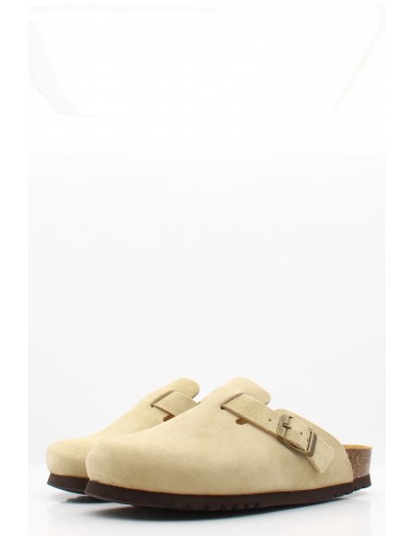 Sabots Scholl Fae - Sabots en suède beige avec boucle ajustable femme