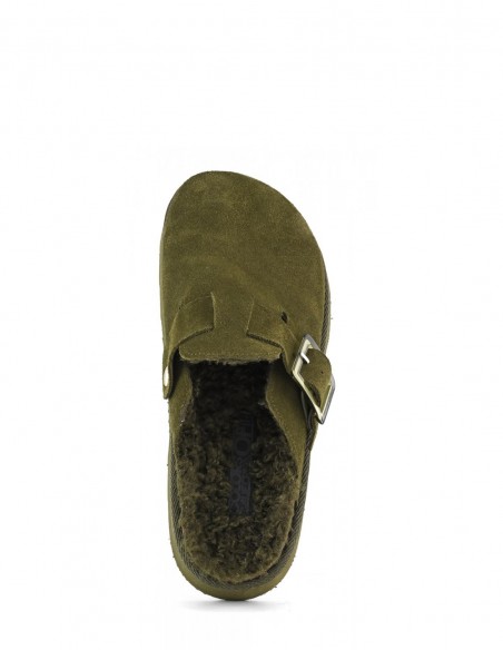 Colors of California - Sabots Femme Cow Suede Platform Vert - Hylton.fr