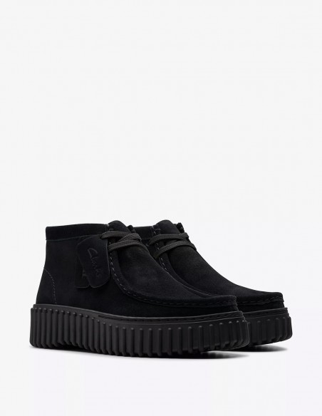 Clarks - Derbies Femme Torhill Moss Black Suède - Hylton.fr