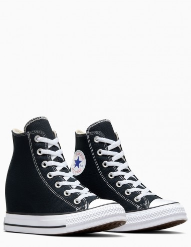 Sneakers Converse Chuck Iteration Hi noires montantes et compensées