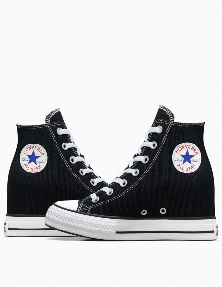 Sneakers Converse Chuck Iteration Hi noires montantes et compensées