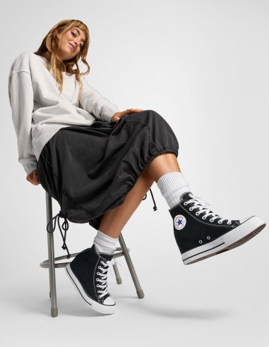 Sneakers Converse Chuck Iteration Hi noires montantes et compensées