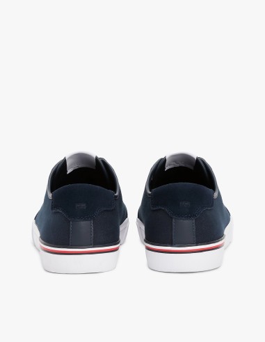 Tommy Hilfiger FM05398-DW5 baskets en toile bleu marine et semelle blanche