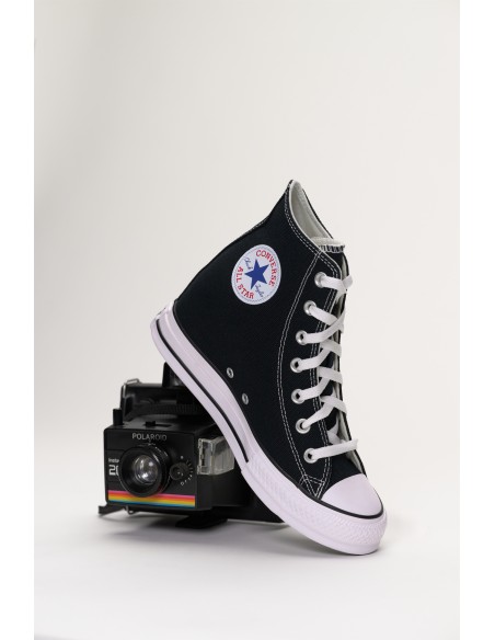 Sneakers Converse Chuck Iteration Hi noires montantes et compensées