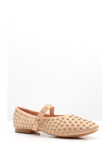 Kharisma Ballerines Cloutées Femme Beige