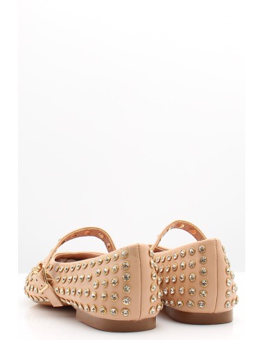 Kharisma Ballerines Cloutées Femme Beige