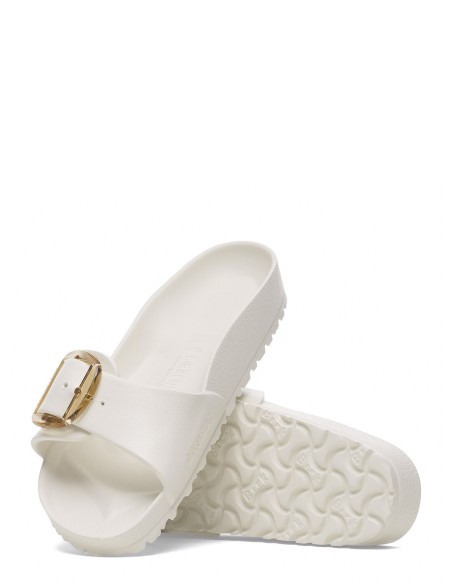Birkenstock Claquettes Femme Big Buckle madrid Blanc