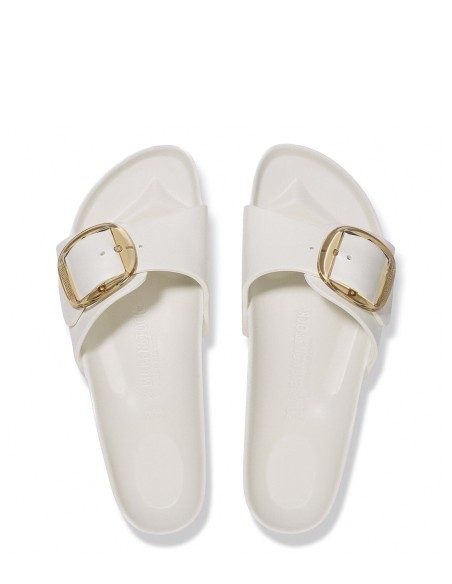 Birkenstock Claquettes Femme Big Buckle madrid Blanc