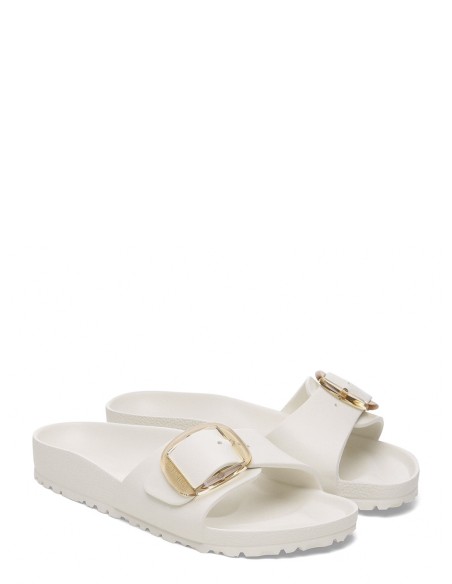 Birkenstock Claquettes Femme Big Buckle madrid Blanc
