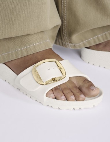 Birkenstock Claquettes Femme Big Buckle madrid Blanc