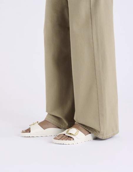 Birkenstock Claquettes Femme Big Buckle madrid Blanc