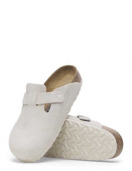 Sabots Femme Birkenstock Boston Antique White - Confort et Style