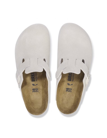 Sabots Femme Birkenstock Boston Antique White - Confort et Style