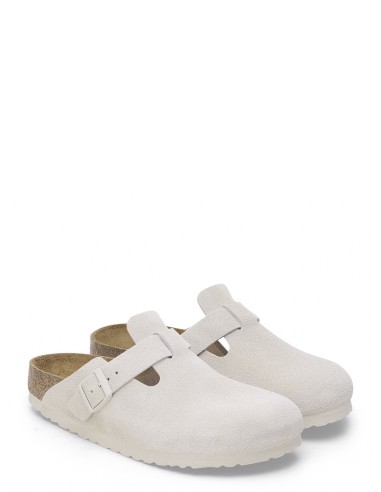 Sabots Femme Birkenstock Boston Antique White - Confort et Style