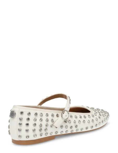 Ballerines Steve Madden Mary Jane Spike – Élégance et Audace en Blanc Clouté