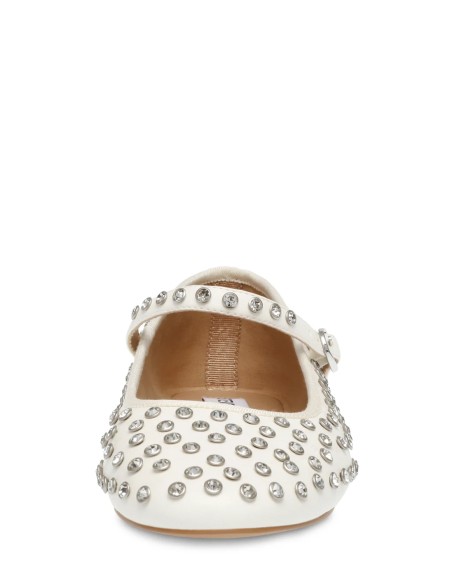 Ballerines Steve Madden Mary Jane Spike – Élégance et Audace en Blanc Clouté