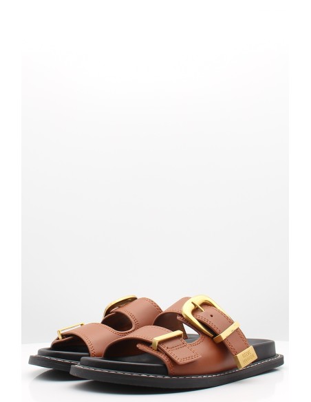 Sandales Steve Madden Arch-e Slides Cuir Marron - Confort et Élégance d'été