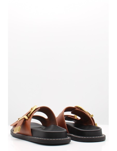 Sandales Steve Madden Arch-e Slides Cuir Marron - Confort et Élégance d'été