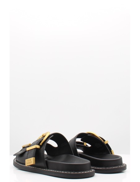 Sandales Steve Madden arch-e slides - Confort et Élégance avec Boucles Dorées