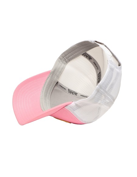 Casquette Mixte Von Dutch Trucker Originals Rose Blanc ORIGIPINK