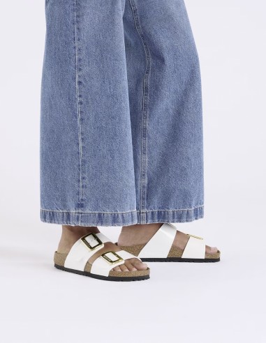 Birkenstock Sydney 1029438 – Sandales femme blanches à deux brides