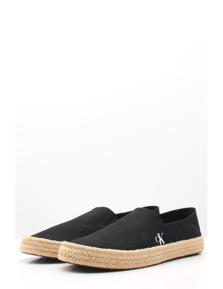 Espadrilles homme Calvin Klein noires – Toile et semelle corde