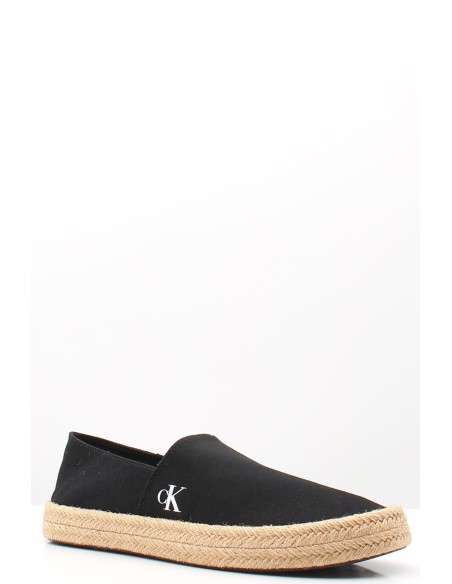 Espadrilles homme Calvin Klein noires – Toile et semelle corde