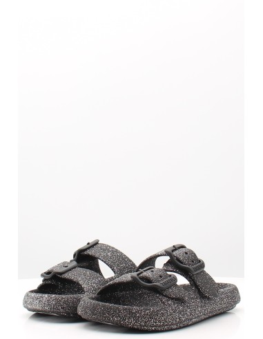 Claquettes Cacatoes Jessy Glitter Black - Élégance Étincelante et Confort