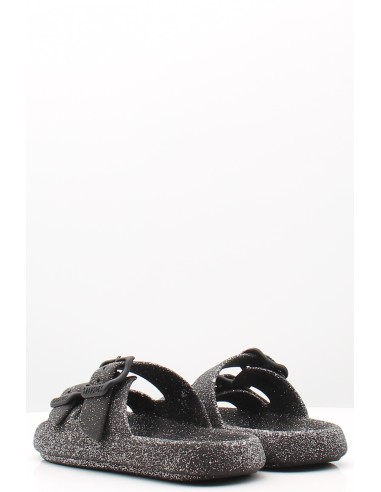 Claquettes Cacatoes Jessy Glitter Black - Élégance Étincelante et Confort