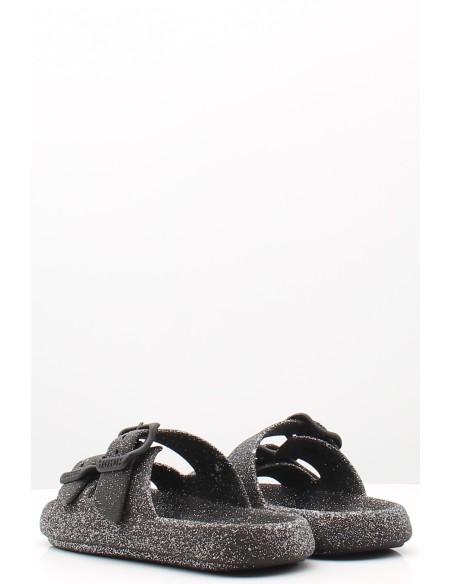 Claquettes Cacatoes Jessy Glitter Black - Élégance Étincelante et Confort