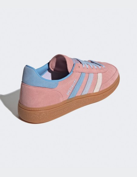 Sneakers Femme Adidas Handball Spezial IG1974 daim rose bleu.