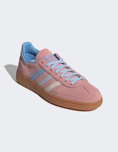 Sneakers Femme Adidas Handball Spezial IG1974 daim rose bleu.